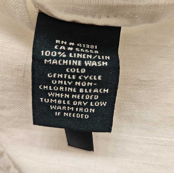 NWOT - Linen - Lauren Ralph Lauren Button Down Tunic Shirt - Size 2X - Picture 7 of 14